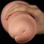 11'' Realistični Dildo sa Vibracijom i Vakuumskim Postoljem - Lovetoy Kožna Boja