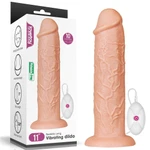 11'' Realistični Dildo sa Vibracijom i Vakuumskim Postoljem - Lovetoy Kožna Boja