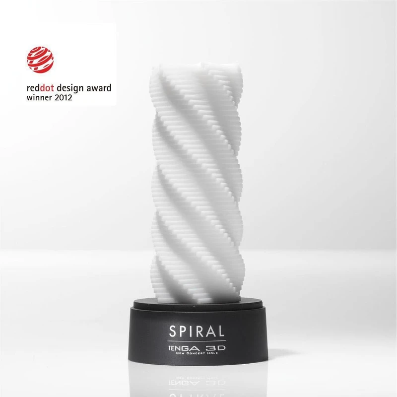 3D Spiralni stimulator Tenga, vodootporan, 15,6cm, bijeli