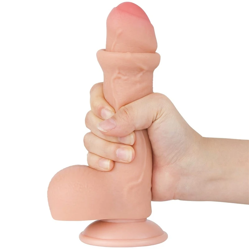 7'' Dual Layer Realistični Dong Sa Testisima - Lovetoy