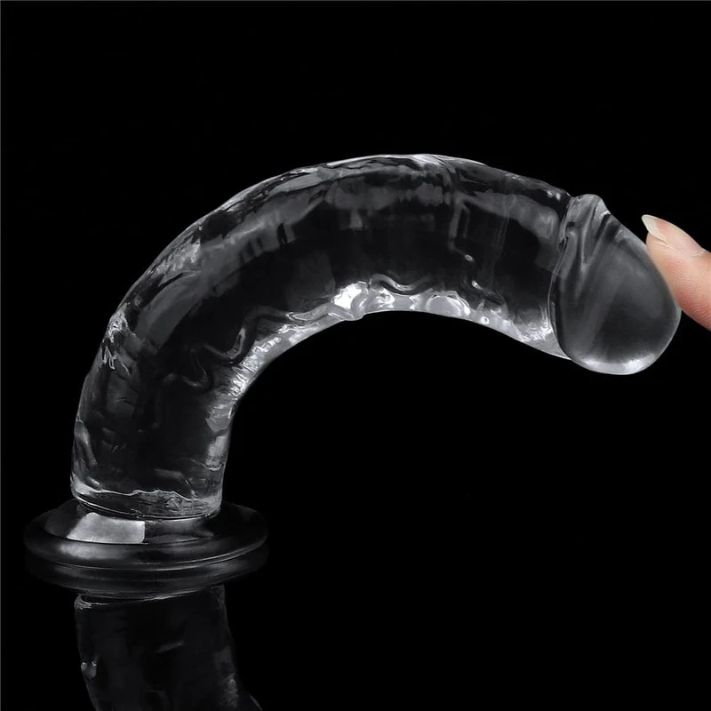 7.0'' Prozirni Dildo sa Vakuumskim Postoljem - Lovetoy
