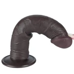 8'' Realistički Dildo sa Vakuumskim Postoljem - Crni Lovetoy