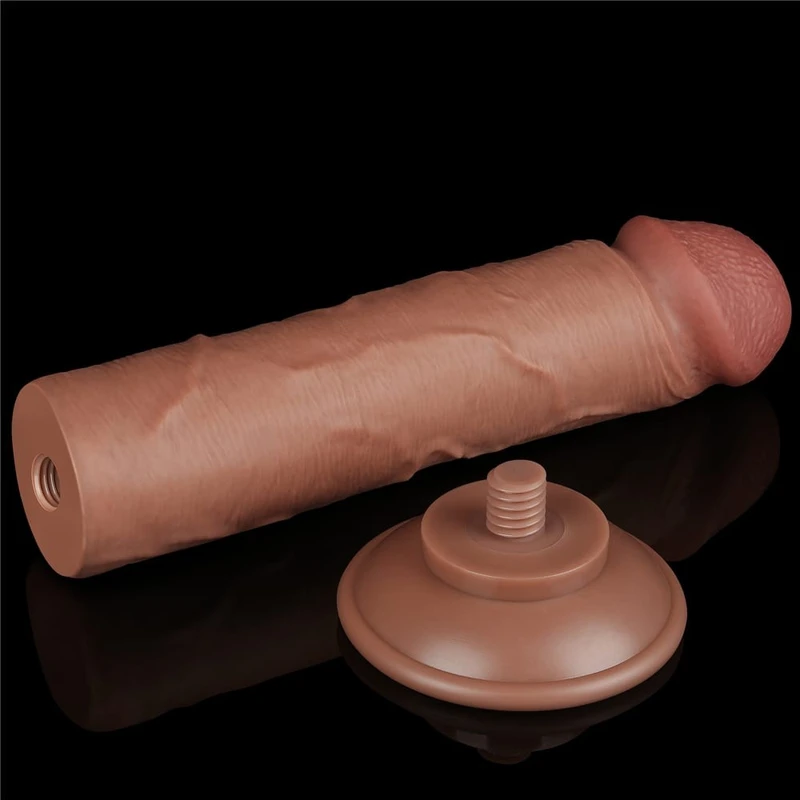 8'' Realistični Braon Dildo sa Vakuumskim Postoljem - Lovetoy