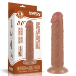 8'' Realistični Braon Dildo sa Vakuumskim Postoljem - Lovetoy
