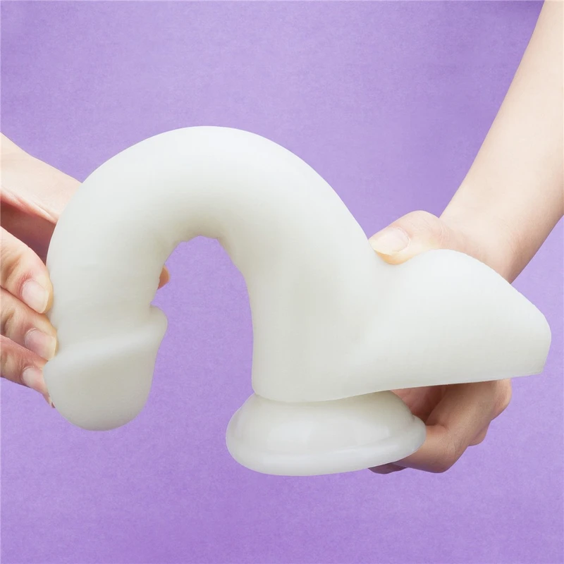 8.0'' Lumino Play Dildo od Silikona sa Testisima i Vakumskim Postoljem