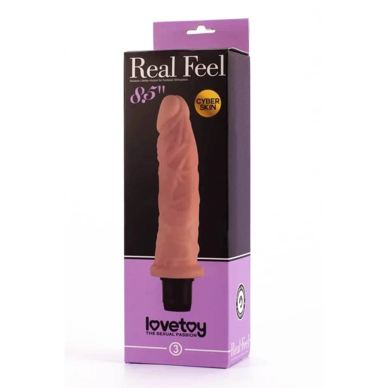 8.5'' Real Feel Vibrator od Cyberskin - Vodootporni, Sličan Koži, Brend Lovetoy