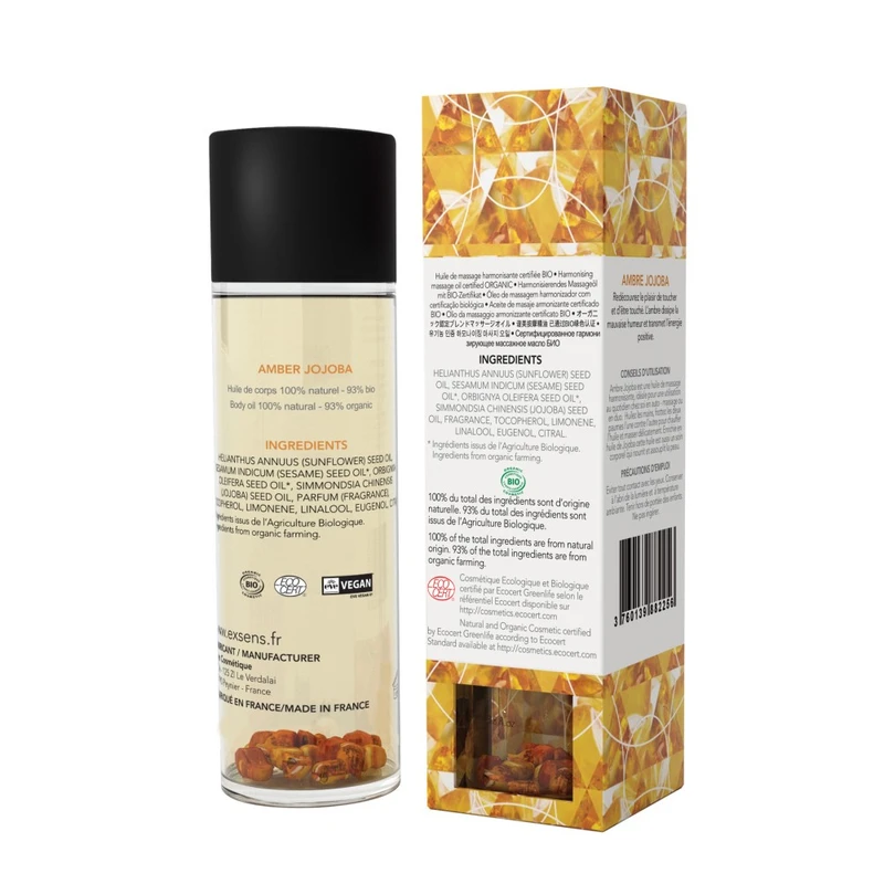 Amber Jojoba masažno ulje 100ml – Exsens za parove
