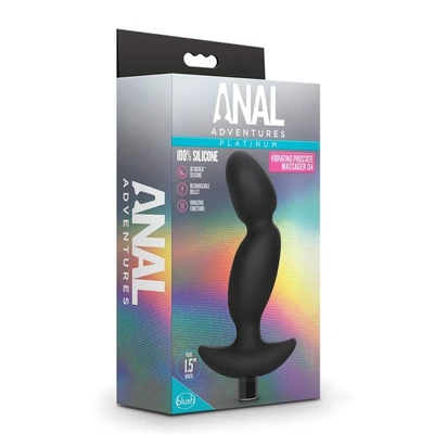 Analni masažer za prostatu Blush - Vodootporni i Vibrirajući, 15.4cm, Crni - Sexy Shop