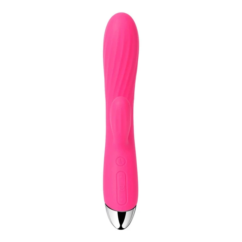 Angel vibrator - Crveni sa grejanjem i dvostrukom stimulacijom