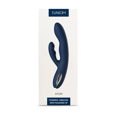 Aylin Plavi Vibrator sa Stimulansom Klitorisa 21,5cm - Sexy Shop