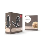 B Ball Uno Sivo Crni Vodootporni Butt Plug