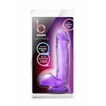 B Yours Sweet'n Hard 1 Ljubičasti Dildo sa Vakuumskim Postoljem i Testisima 18cm