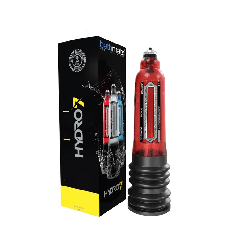 Bathmate HYDRO7 Crveni - uređaj za povećanje penisa, vodootporan