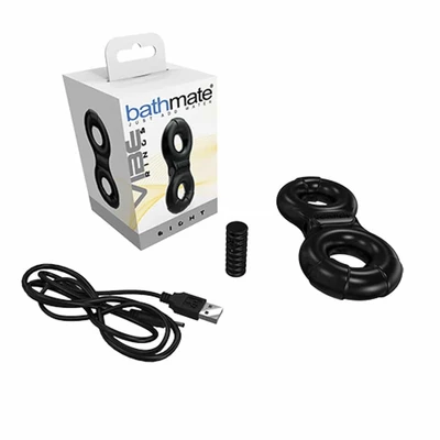 Bathmate Vibe Ring Eight - Crni Vibrirajući Prsten sa Stimulansom - Sexy Shop
