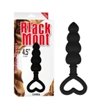 Beaded Luv Probe - Crne analne kuglice od silikona 15,6 cm