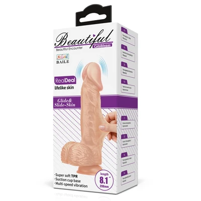 Beautiful Catoblepas 8,1" Vibrirajući Dildo sa Daljinskim Upravljačem i Vakuumskim Postoljem - Sexy Shop