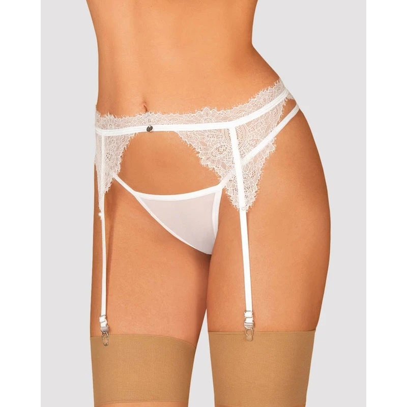 Bianelle bijeli pojas za čarape L/XL