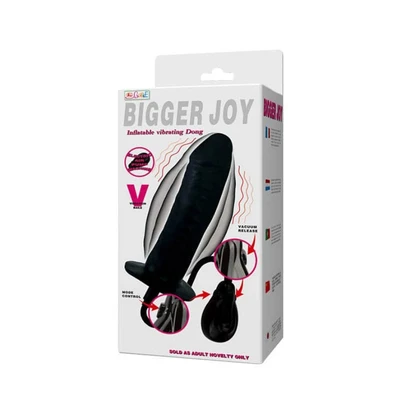 Bigger Joy Inflatable Penis Crni 16cm sa Daljinskim Upravljačem - Sexy Shop