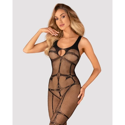 Bodystocking Obsessive N123 crni S/M/L - Sexy Shop