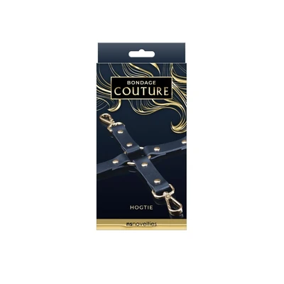 Bondage Couture Hog Tie Plava/Zlatna 24cm - Sexy Shop