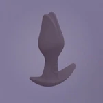 BOOTIE FEM analni čep - vodootporni braon tulipan 8,5cm