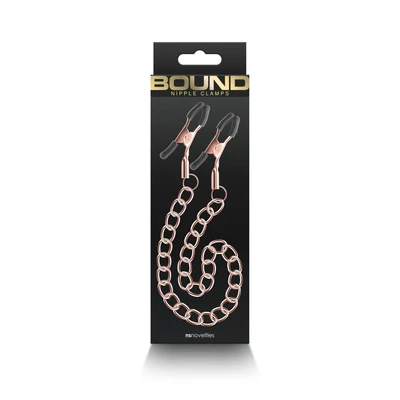 Bound - Prilagodljive Nipple Clamps - DC2 - Rose Gold - Sexy Shop