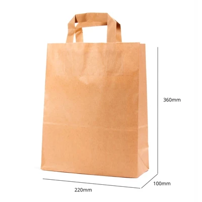 Braon papirna torba 220x360x100 mm - BAG - Sexy Shop