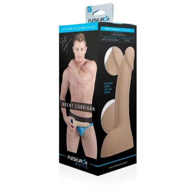 Brent Corrigan Dildo sa testisima i vakuumskim postoljem, 22,2 cm, Fleshlight - Sexy Shop