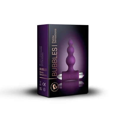Bubbles Purple - Vibrirajući analni stoperić za početnike, ljubičasti - Sexy Shop