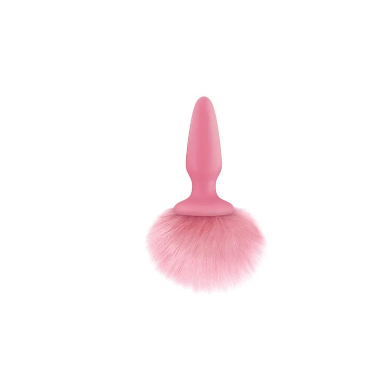 Bunny Tails Pink - Roze Butt Plug sa Krznenim Repom