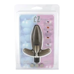 Butt EZ Plug Black - Anatomски oblikovani analni stimulator sa vibratorom, vodootporan