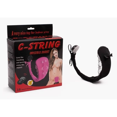 C-string vibrator sa daljinskim upravljačem - ljubičasti - Sexy Shop