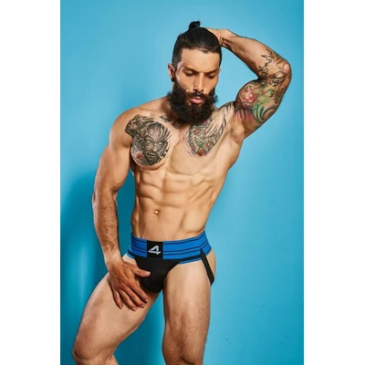 C4M Rugby Jockstrap - Električna Plava - Sexy Shop