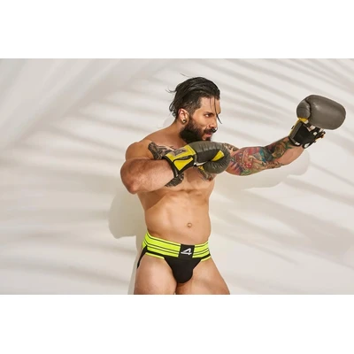 C4M Rugby Jockstrap Neon Lime - Sexy Shop