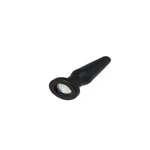 Charmly Diamond Plug Medium - crni analni čep za opuštanje 12,4 cm