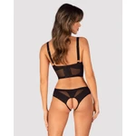 Chic Amoria crni 2-dijelni set bez prečke XL/2XL