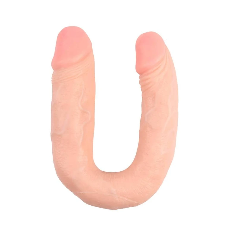 Chisa Novelties dupli dildo 35cm - vodootporan, bešuman, u boji kože