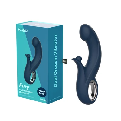 Chisa Novelties Kissen Fury - Ljubičasta igračka za odrasle sa klitorisnim stimulansom i G tačkom, vodootporna - Sexy Shop