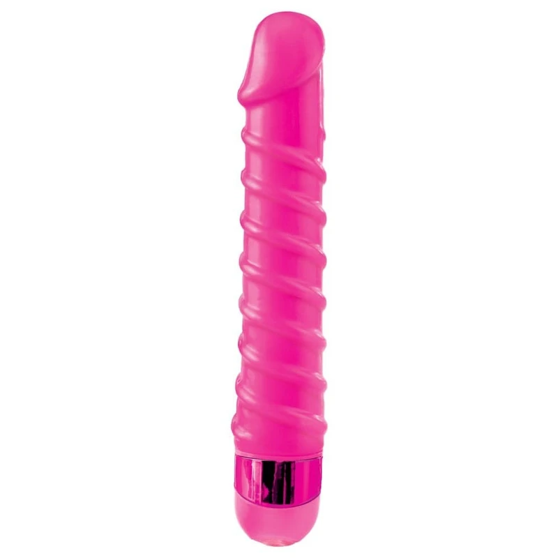 Classix Candy Twirl Vodootporni Masažer sa Višestrukim Brzinama - Roze 16,5cm