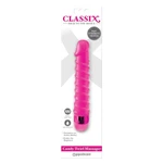 Classix Candy Twirl Vodootporni Masažer sa Višestrukim Brzinama - Roze 16,5cm