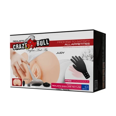 Crazy Bull Judy - Realistična lutka za užitak sa daljinskim upravljačem, 16,5cm, vodootporna, vibrirajuća, koža - Sexy Shop