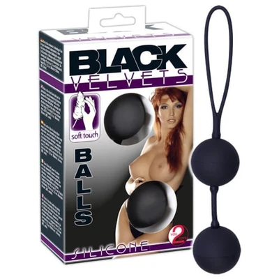 Crne ljubavne lopte sa rotirajućim čeličnim kuglicama - Sexy Shop