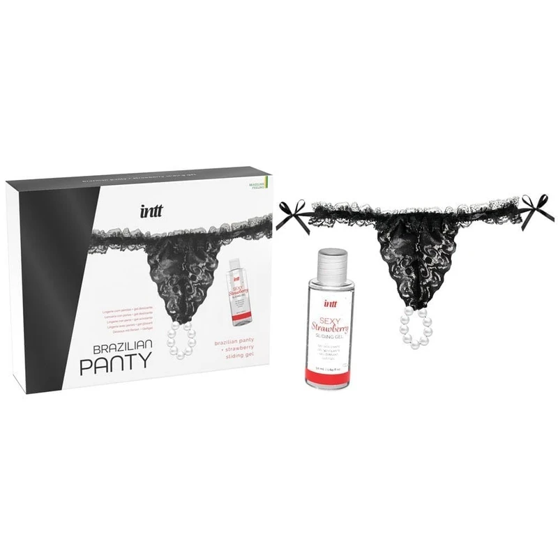 Crni Brazilian Panty sa Gelom za Klizanje ukunja JFile.