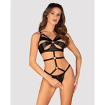Crni Crotchless Teddy M/L - Obsessive