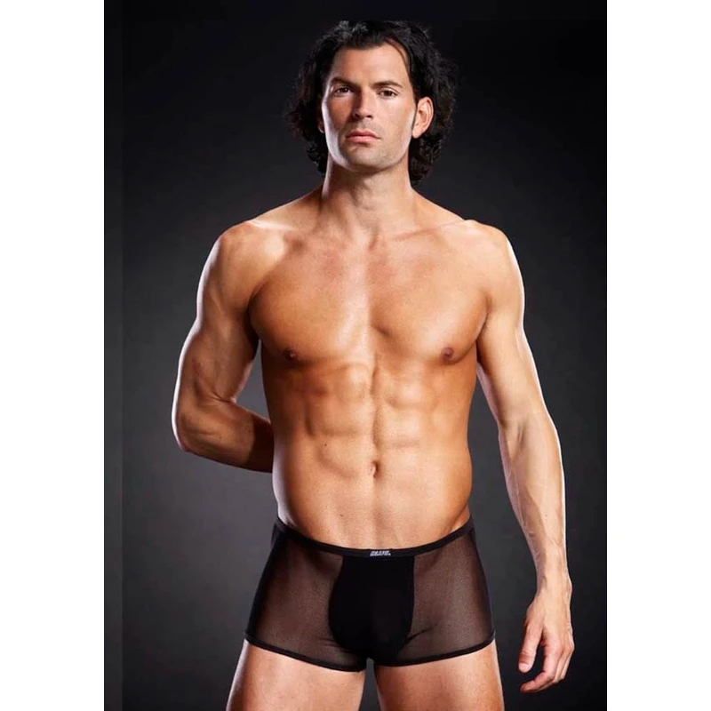 Crni Micro Mesh Trunk S/M - Blue Line