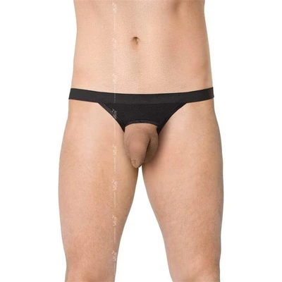 Crni muški tanga gaćice sa izrezom 4532 - Softline - Sexy Shop