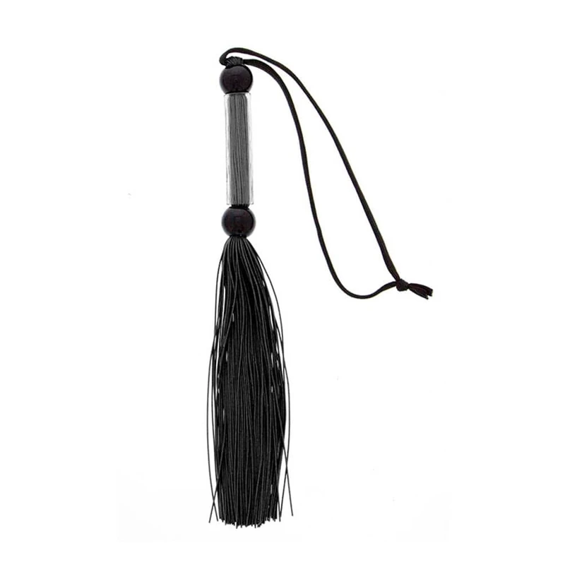 Crni silikonasti flogger 25,6 cm Guilty Pleasure