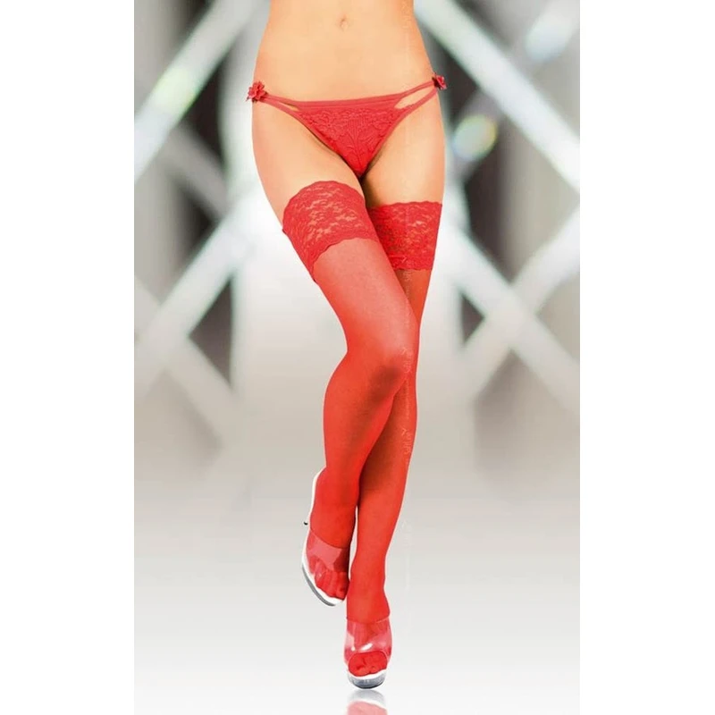 Crvene najlonke Softline - 82% poliamid, 18% elastan