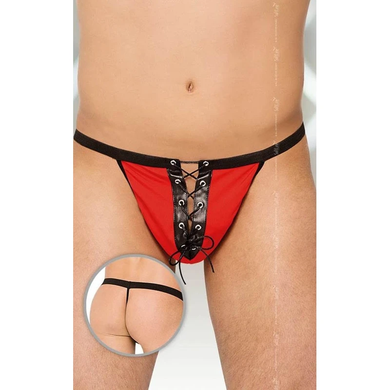 Crveni muški tangi - Softline, 80% poliamid, 20% elastan, veličine S-L