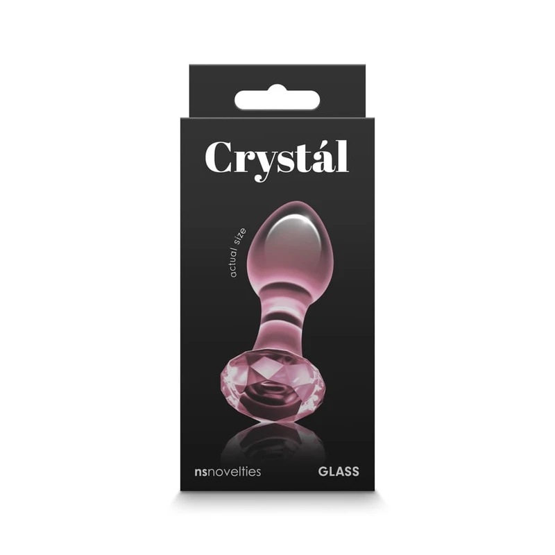 Crystal Gem - Roze Borosilikatno Staklo za Odrasle 8,9 cm